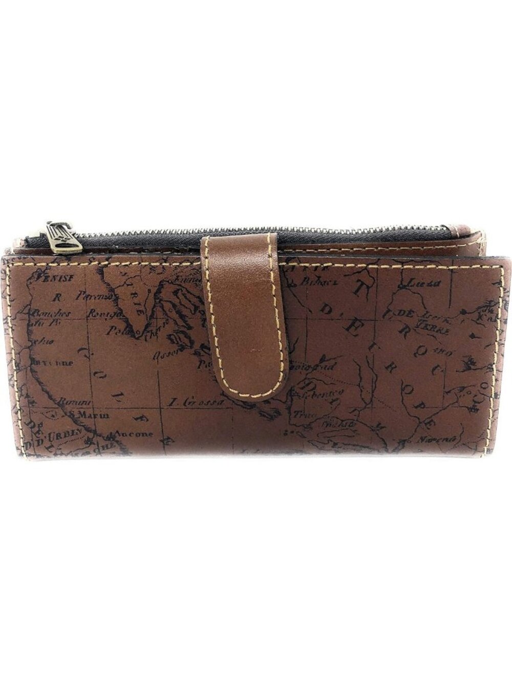 Rust Map Wallet - Stylish Signature Design, Compact & Functional, Perfect for - Picture 3 of 5